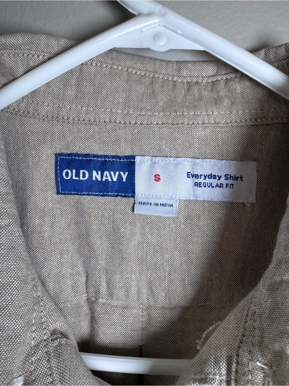 Men's Small Old Navy Tan Button Down